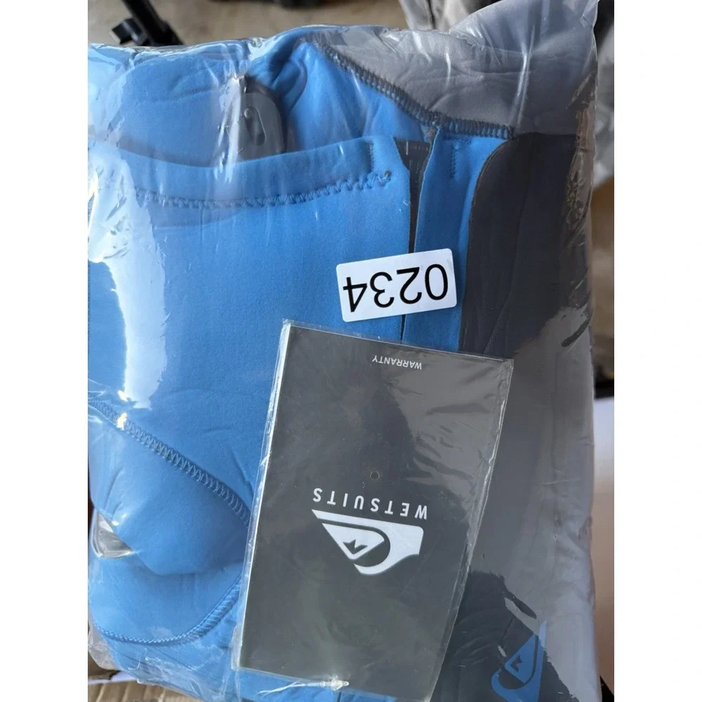 Quiksilver Wetsuit Men's 4/3 Syncro+ Chest Zip-blue-black-Medium-tall-NWT Surfer